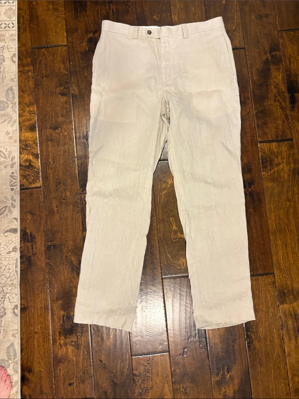 100% linen tan pants Men’s 34X32. Lauren Ralph Lauren
